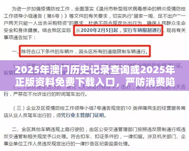2025年澳门历史记录查询或2025年正版资料免费下载入口，严防消费陷阱,完整释义、专家解析解释与落实